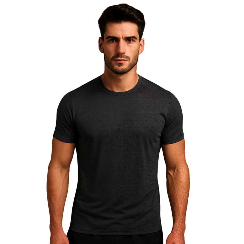 Camiseta Masculina Dry Fit Basica Para Treino Justo Respiravel