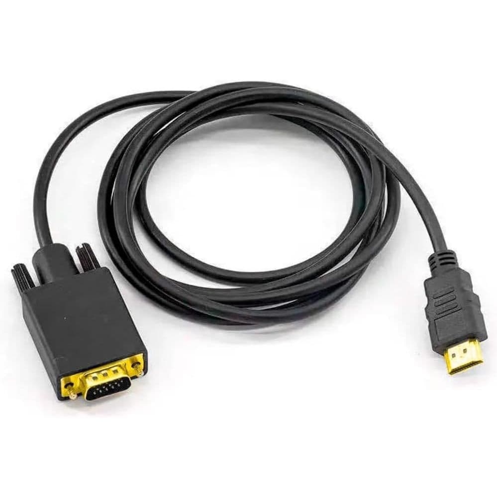 Cabo conversor HDMI para VGA 1080p macho para VGA macho 1.8 Metros
