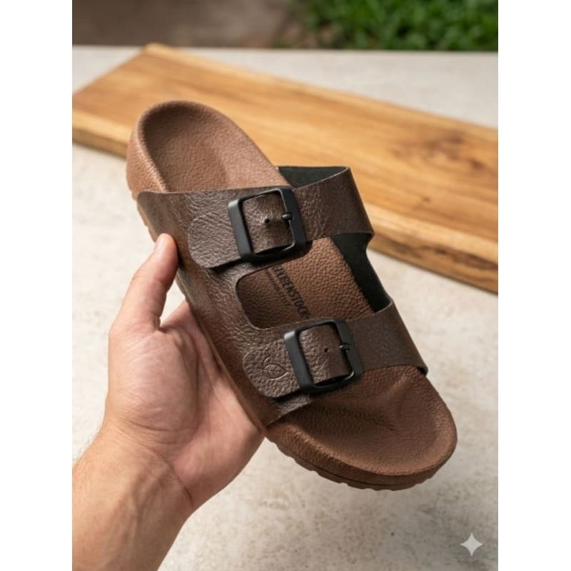 Sandália Masculina Ultra Conforto Detalhe Fivela Moderna Dia A Dia