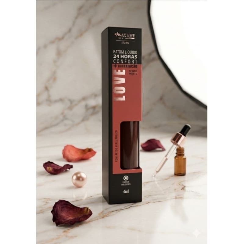 ​Batom Líquido Max Love 24 Horas Confort + Hidratação