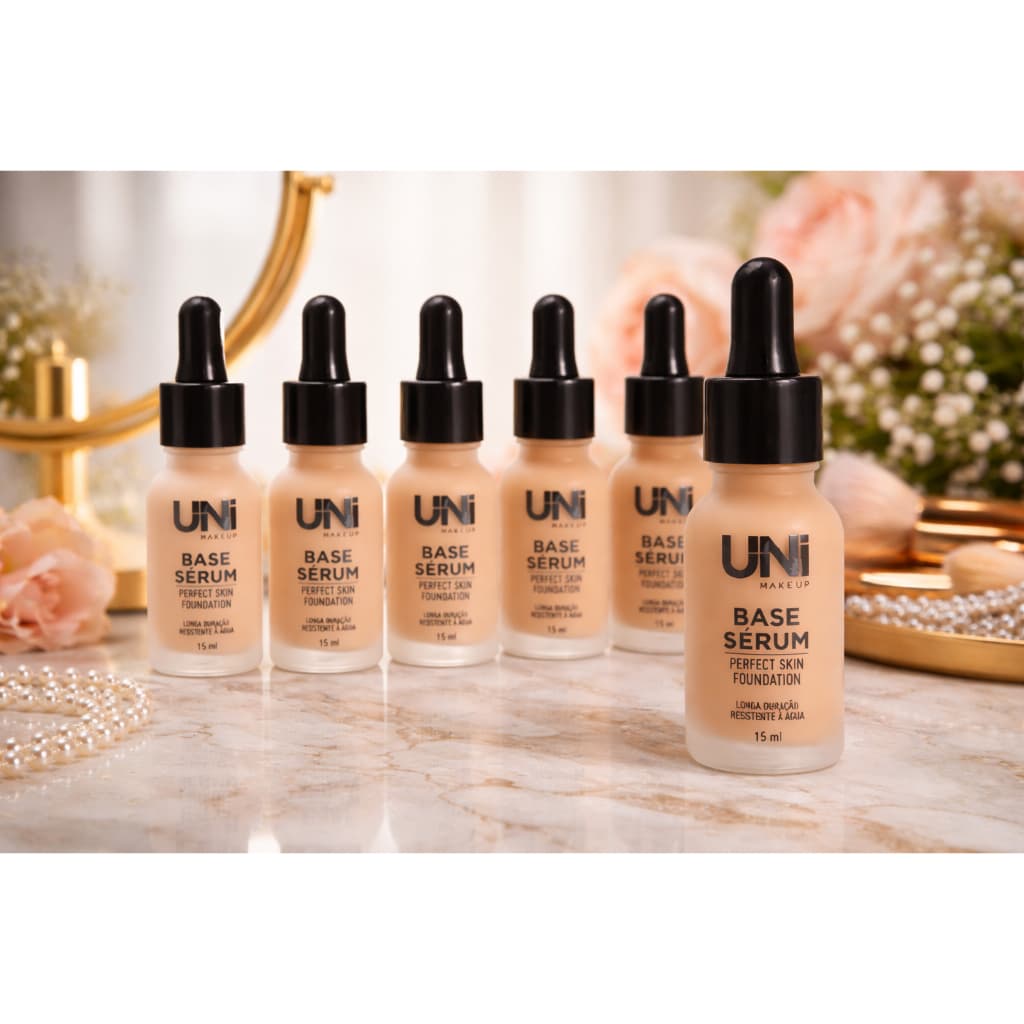 Base Serum Acabamento Natural Cobertura Segunda Pele À prova d'água Unimakeup
