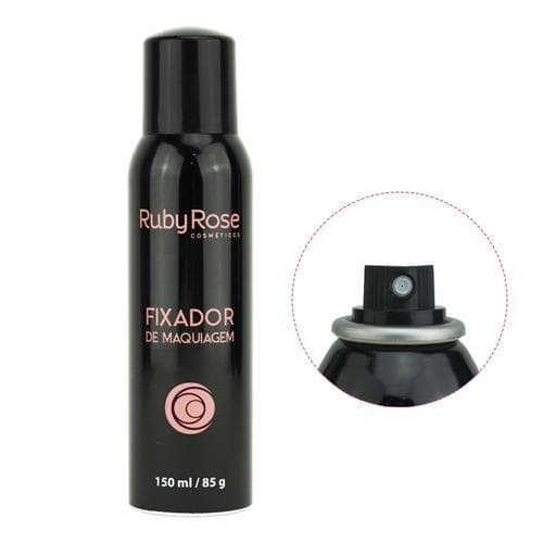 Fixador de maquiagem Spray Ruby Rose, maquiagem duradoura, acabamento impecável, todos os tipos de pele