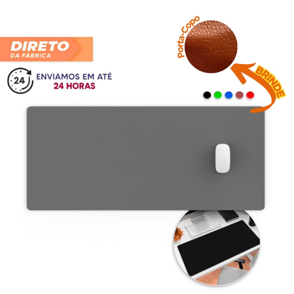 MousePad Grande Grande Cores 80x30 Deskpad Antiderrapante Mesa Computador Notebook Mouse Pad Grande RGB