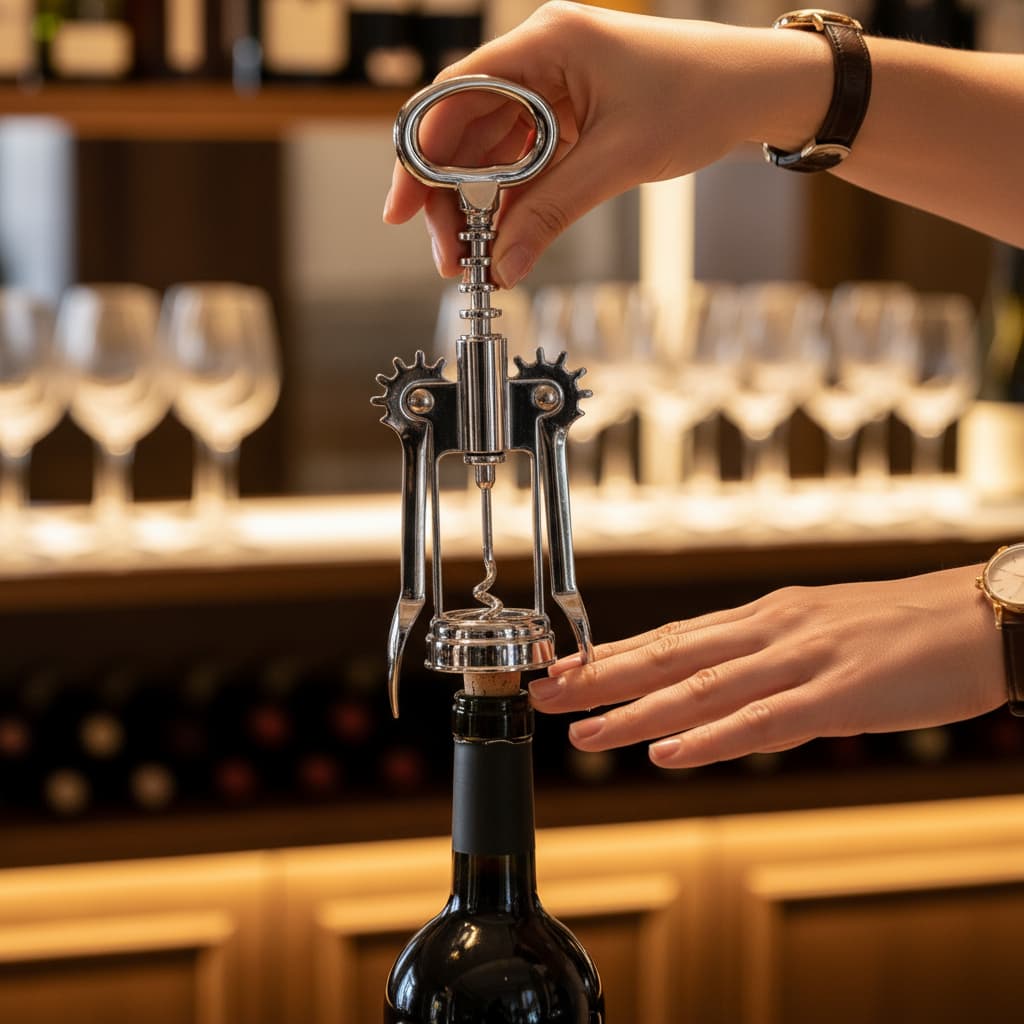 Saca Rolhas Abridor De Vinho Garrafa Inox Profissional Prateado garrafa saca rolha