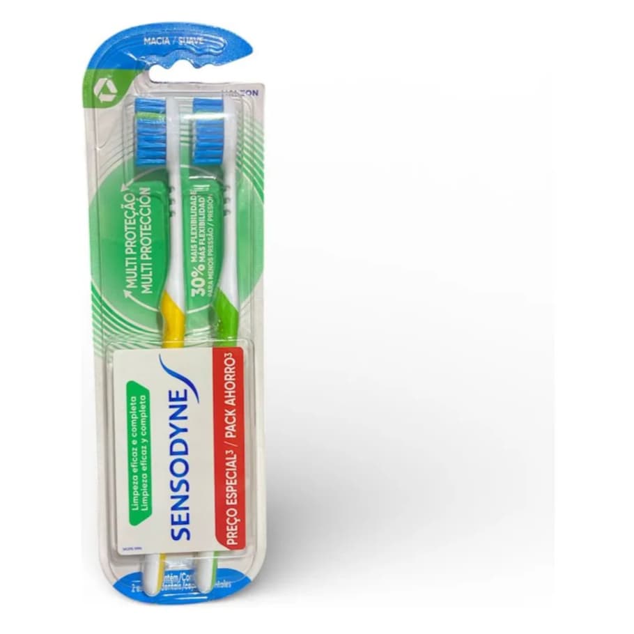 Escova Dental Sensodyne Macia Suave Multi Proteção 2 Unidade - promoção