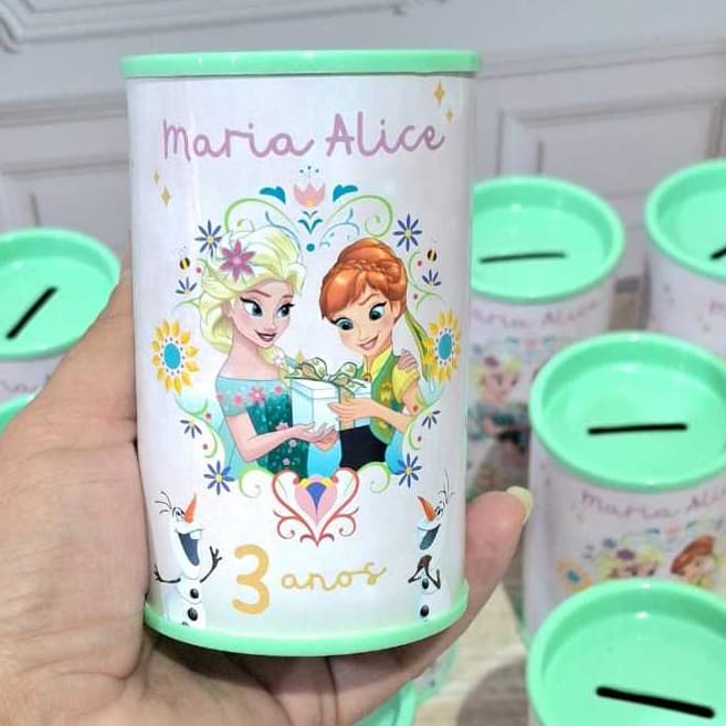 Envio Rápido | Kit Cofrinho Personalizado Festa Infantil | Lembrancinha Aniversário | Todos os Temas