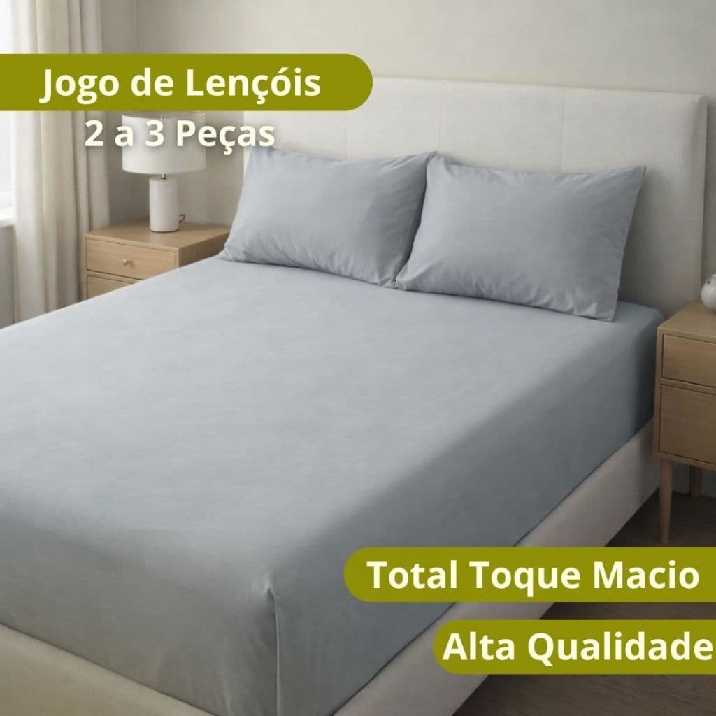 Jogo de Lençóis Conforto Total Toque Macio e Alta Qualidade
