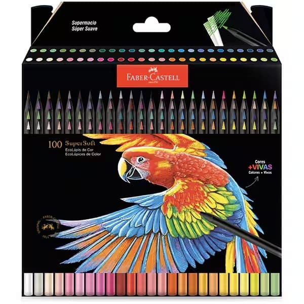 Lápis De Cor 100 Cores Supersoft Faber Castell