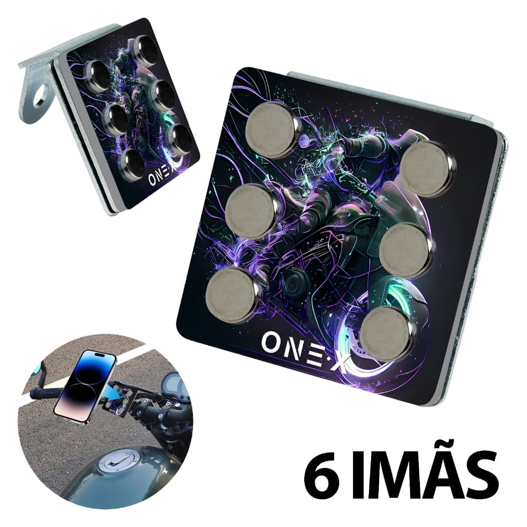 Suporte Celular Para Retrovisor Biz Scooter 6 Imãs de Magnético Moto Extra Forte ( UNIVERSAL )