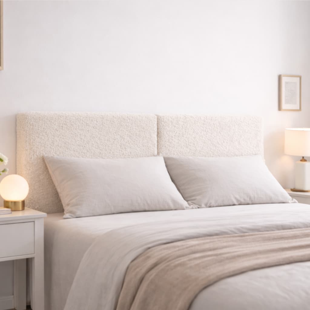 Cabeceira Itália 2,00 King para Cama Box Painel Almofadado Tecido Linho Boucle e Corino | Pratikza