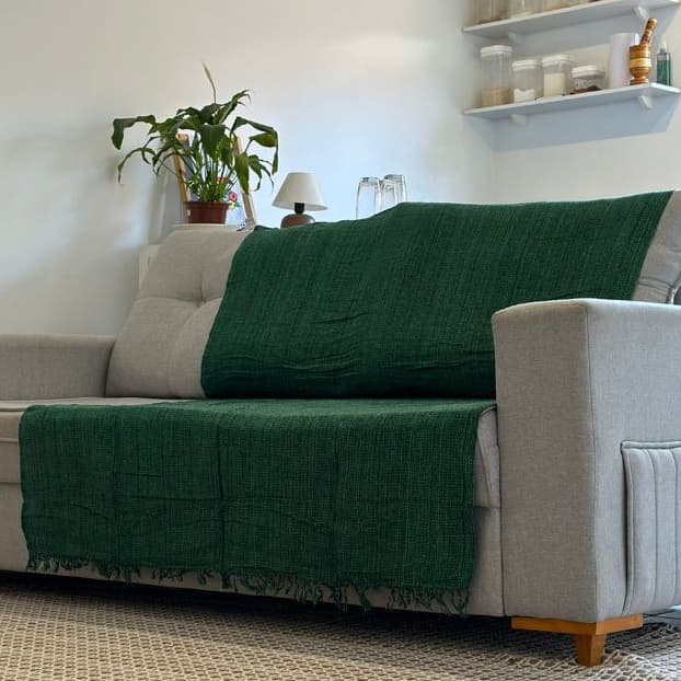 Manta Para Sofá Higiênica Confortável Manta de Cama Solteiro Poltrona Decorativa 220x160 cm