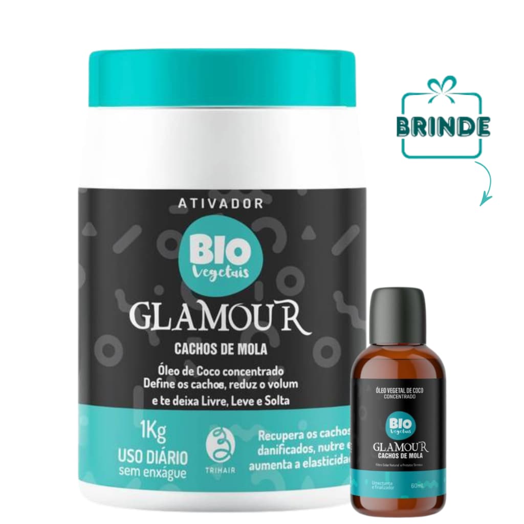 Ativador Cachos De Mola Glamour Profissional Biovegetais 1kg