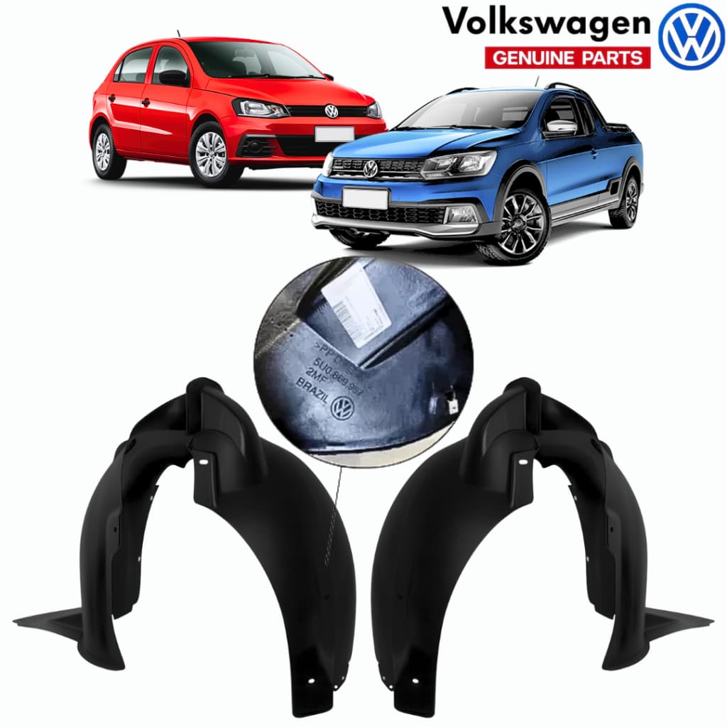Parabarro Dianteiro Original VW Gol Voyage Saveiro G5 G6 G7 G8 5U0809958 5U0809957