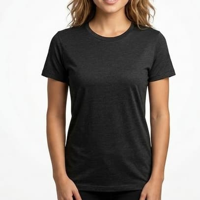 Camiseta Feminina 100% Algodão Premium Básica T-shirt Camisa Slim Fit Lisa Malha Basic Varias Cores