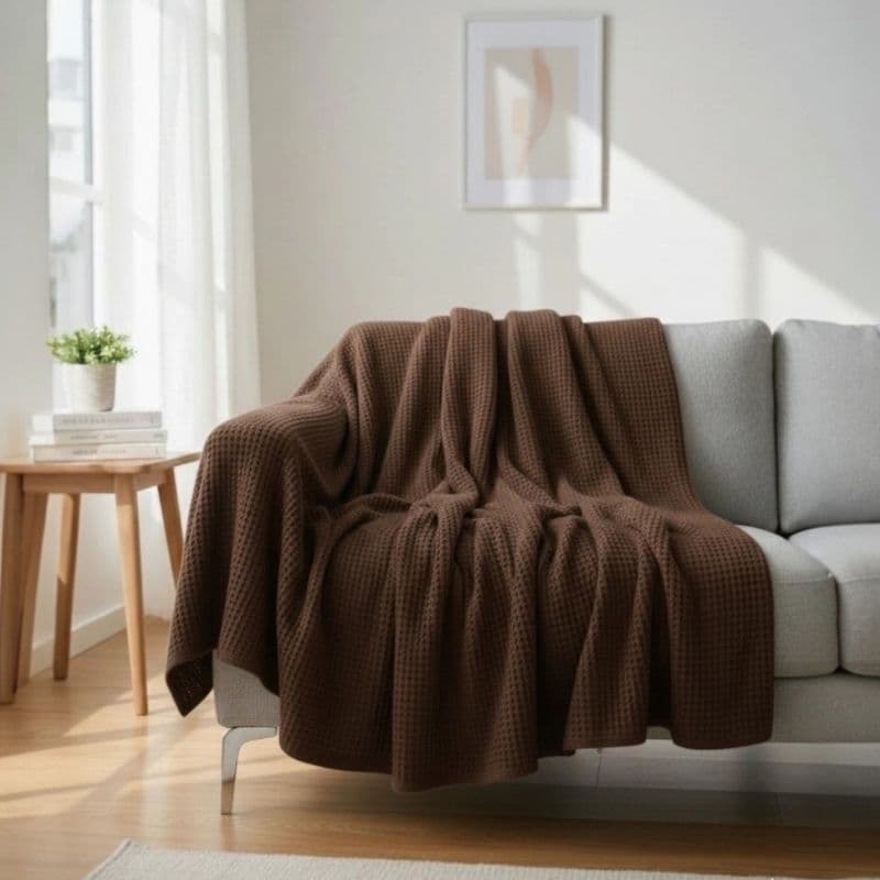 Manta Piquet 100% Algodão Conforto Qualidade Elegância Macia Casal