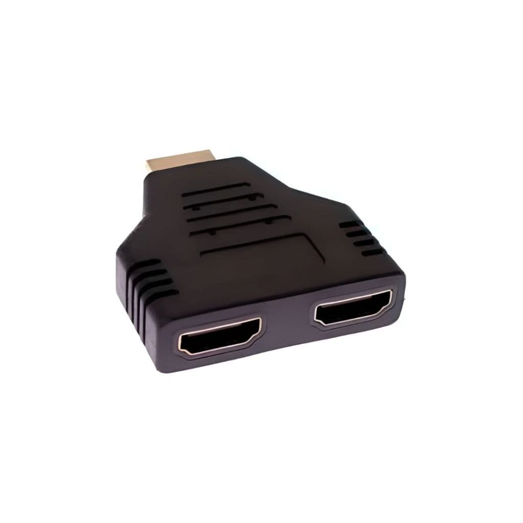Splitter Adaptador Hdmi 1 Entrada Para 2 Saidas Femea Banhad