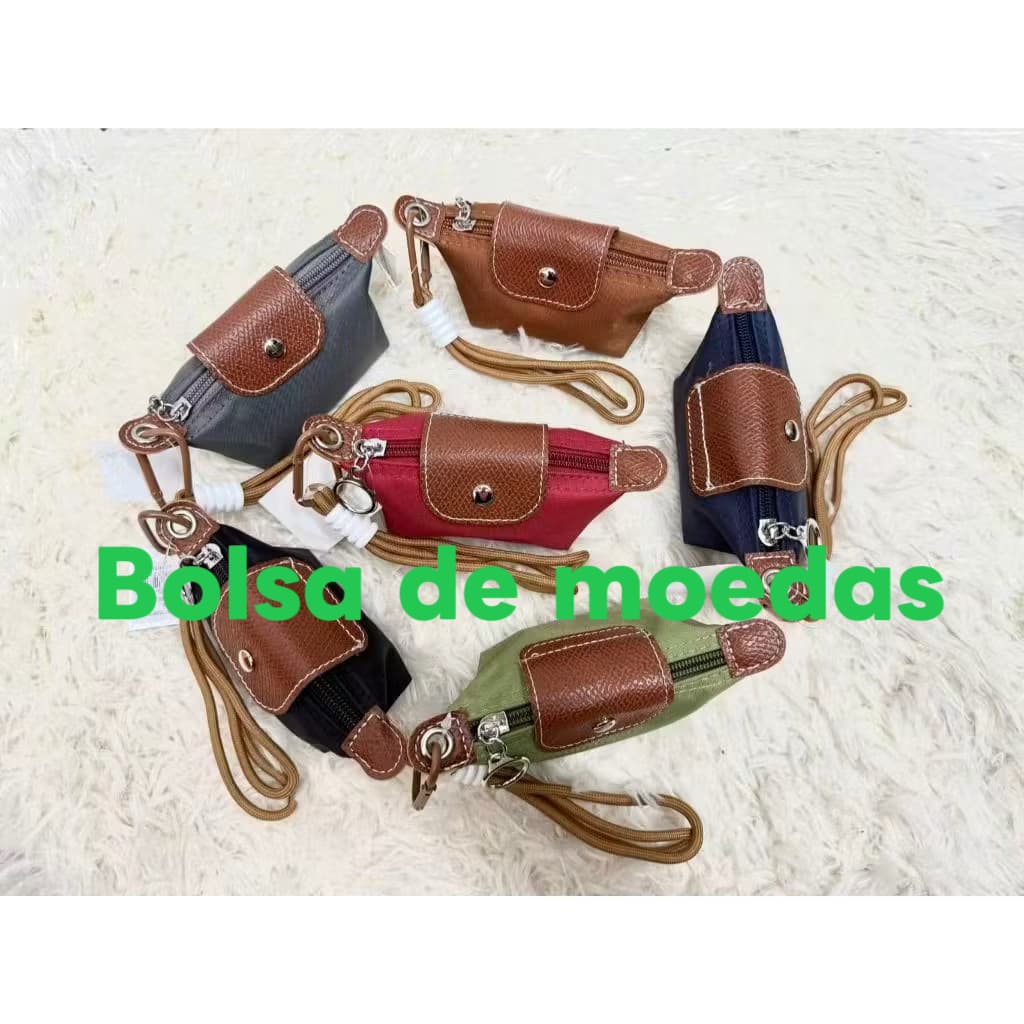 Mini Bolsa de Chaveiro Nylon Feminina Estilo Leveza e Práticae Acessórios  RG126
