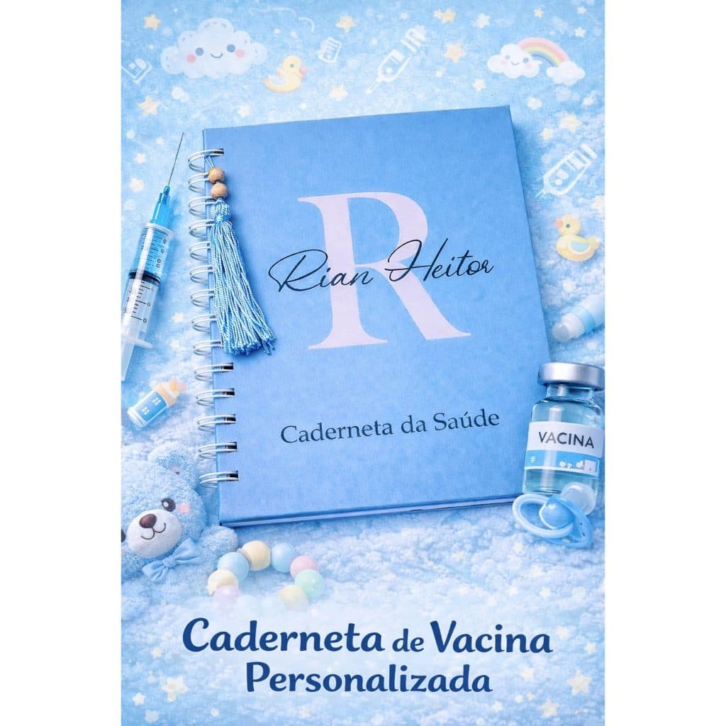Caderneta de Vacina Personalizada Bebê | Capa A5