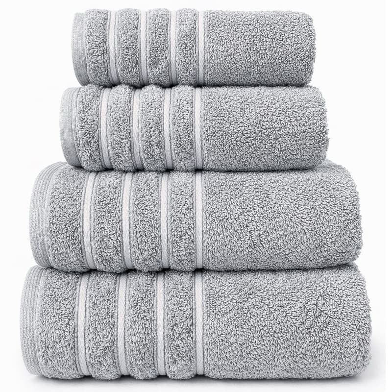 4 Toalhas Orfeu ( 02 Banho e 02 Rosto)Jogo de Toalhas 100% Algodão Grande 72cm x 130cm 460g