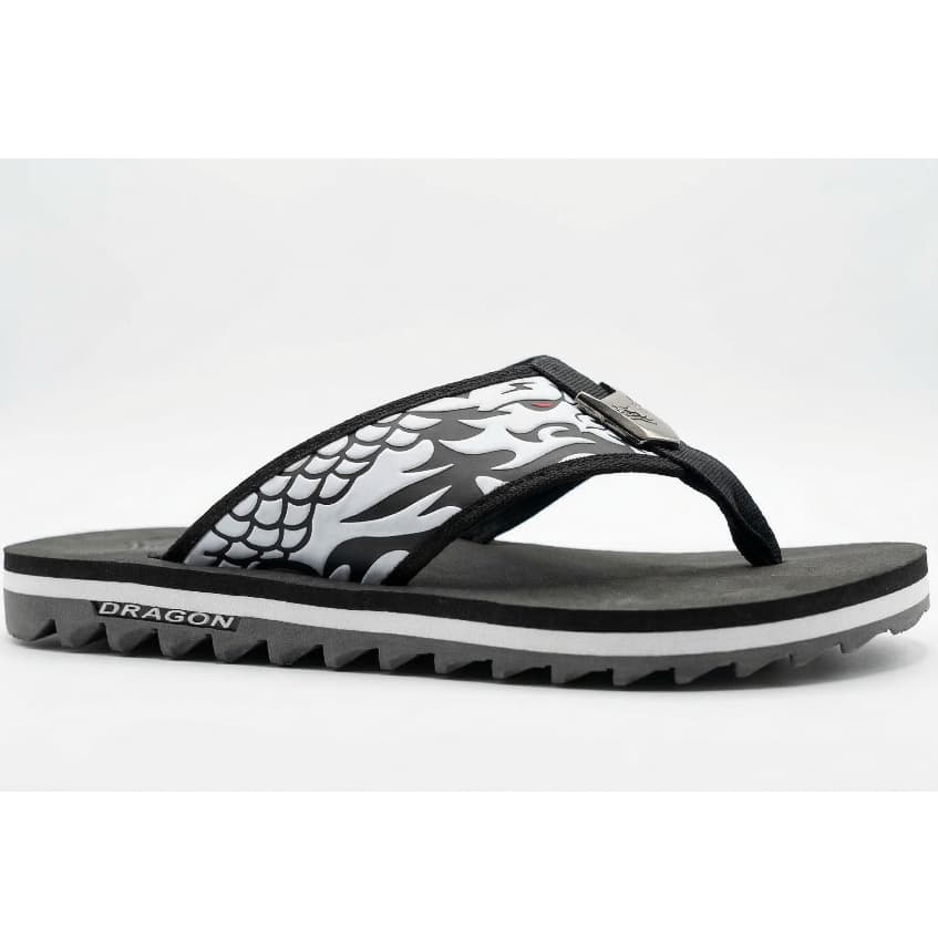 Chinelo Masculino Dragon Original Peças Metalizadas Desenho Logo em Laser Solado Tratorado Cores