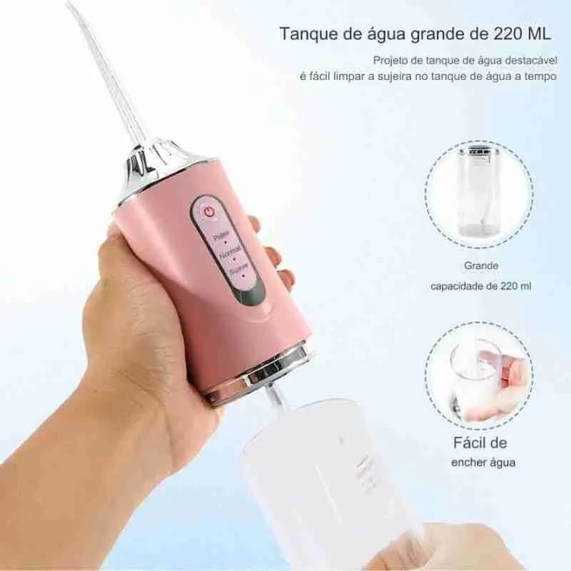 Irrigador Dental Oral Portátil Recarregável