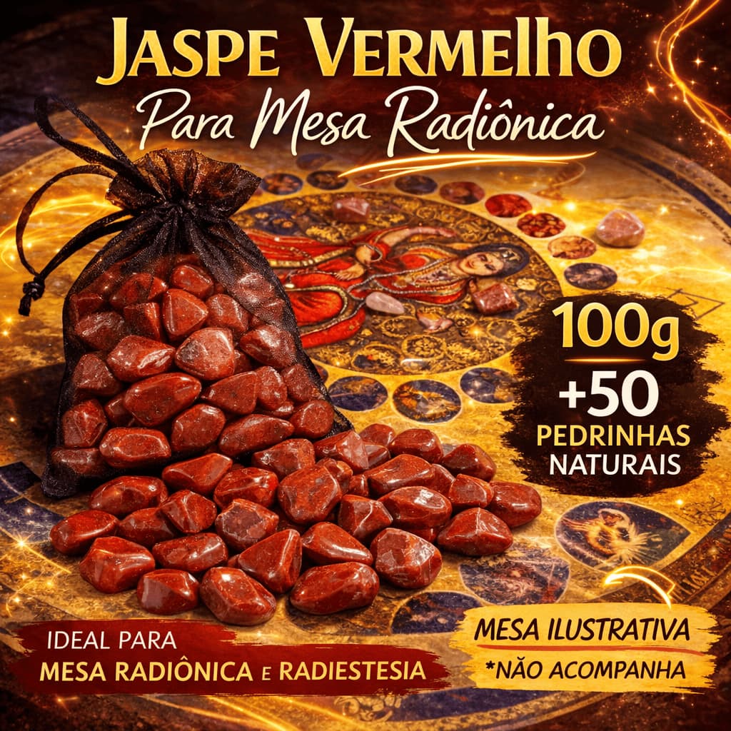 50 unidades de Jaspe Vermelho de 10 a 20 mm | Pedras Naturais para Radiestesia Mesa Radiônica