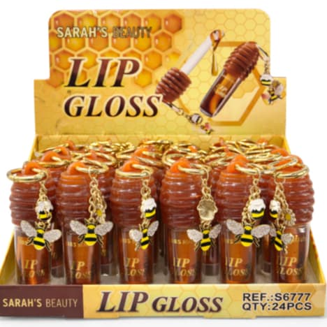 Gloss Labial LipHoney Hidratante Labial Mel Chaveiro Lip Gloss Mel - Sarah's Beauty