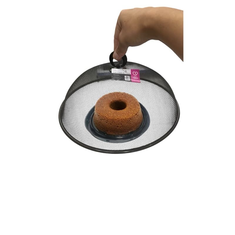 Tampa Protetora Metal 30cm Tela  Para Alimentos