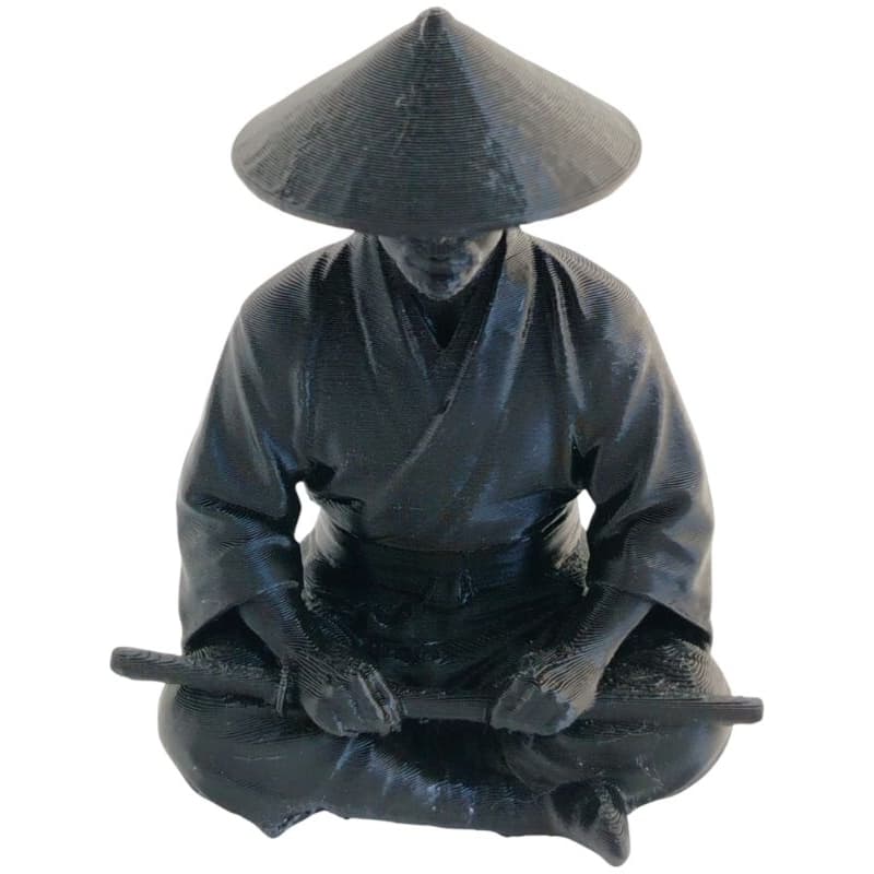 Estátua Samurai Meditando 3D Decoração Oriental para casa- envio rápido