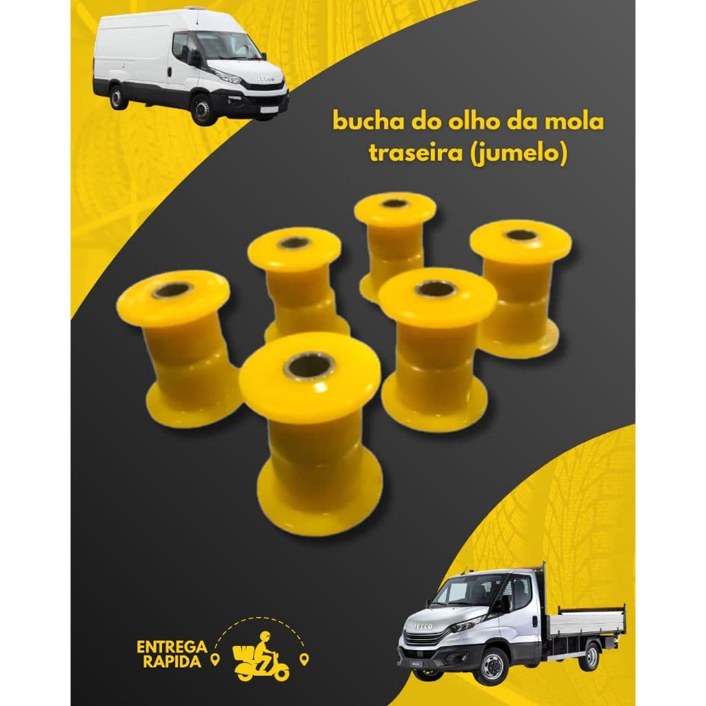 kit bucha da iveco daily bucha da mola traseira jumelo.