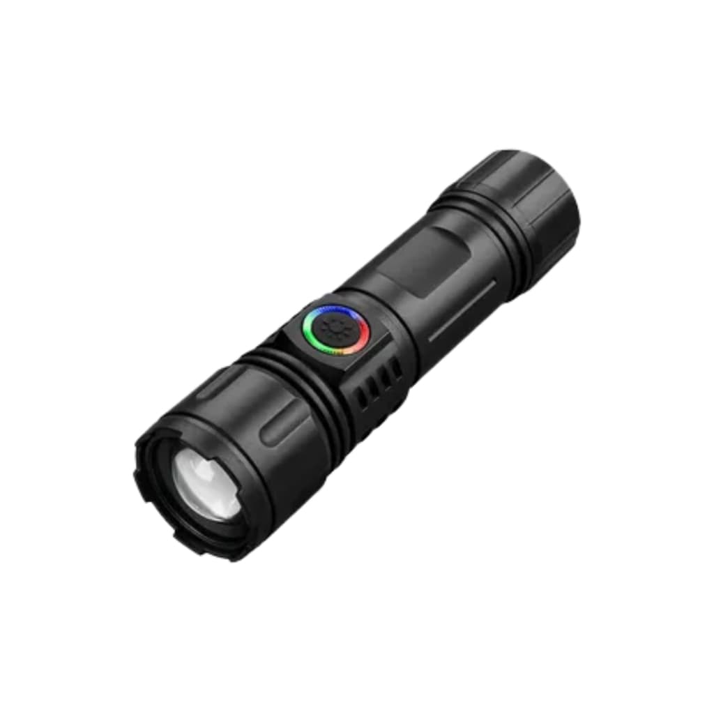Lanterna Tática Recarregável USB LED RGB Kapbom KA-L1669