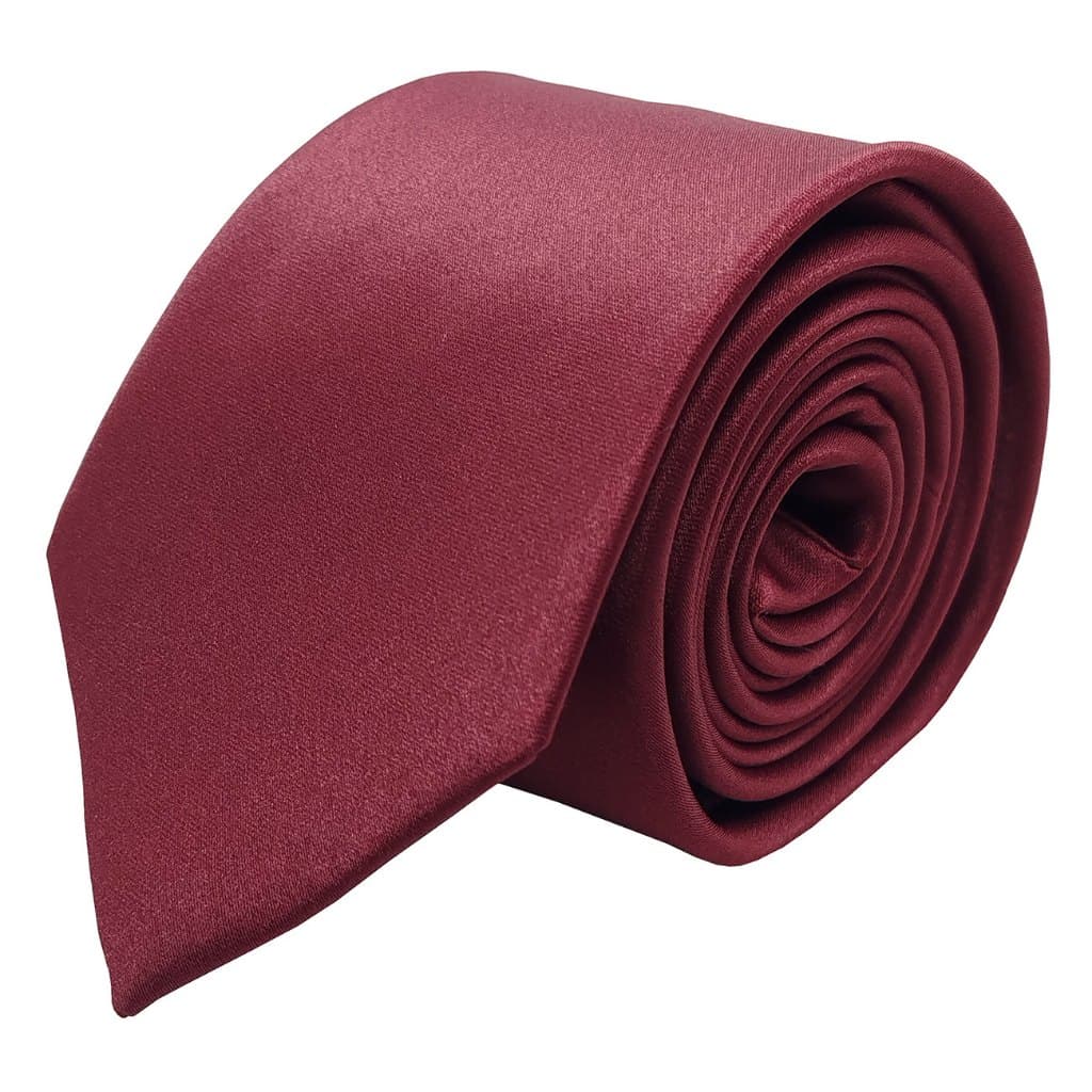 Gravata Semi Slim 7cm Marsala Fosco