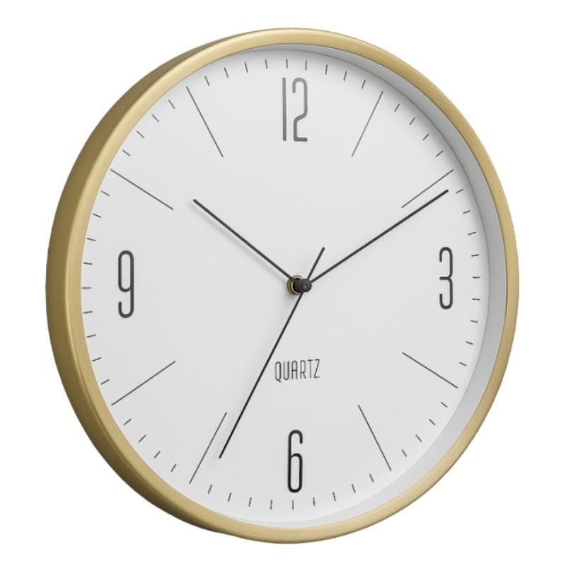 RELÓGIO DE PAREDE DOURADO PREMIUM – SOFISTICAÇÃO QUE MARCA O TEMPO!