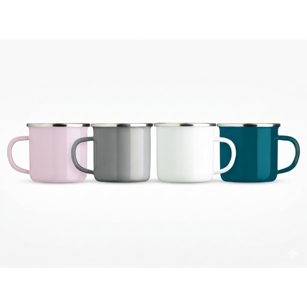 Caneca Inox 370ml Resistente Para Café E Chá -Bebida, Resistente, Inoxidável, Leve