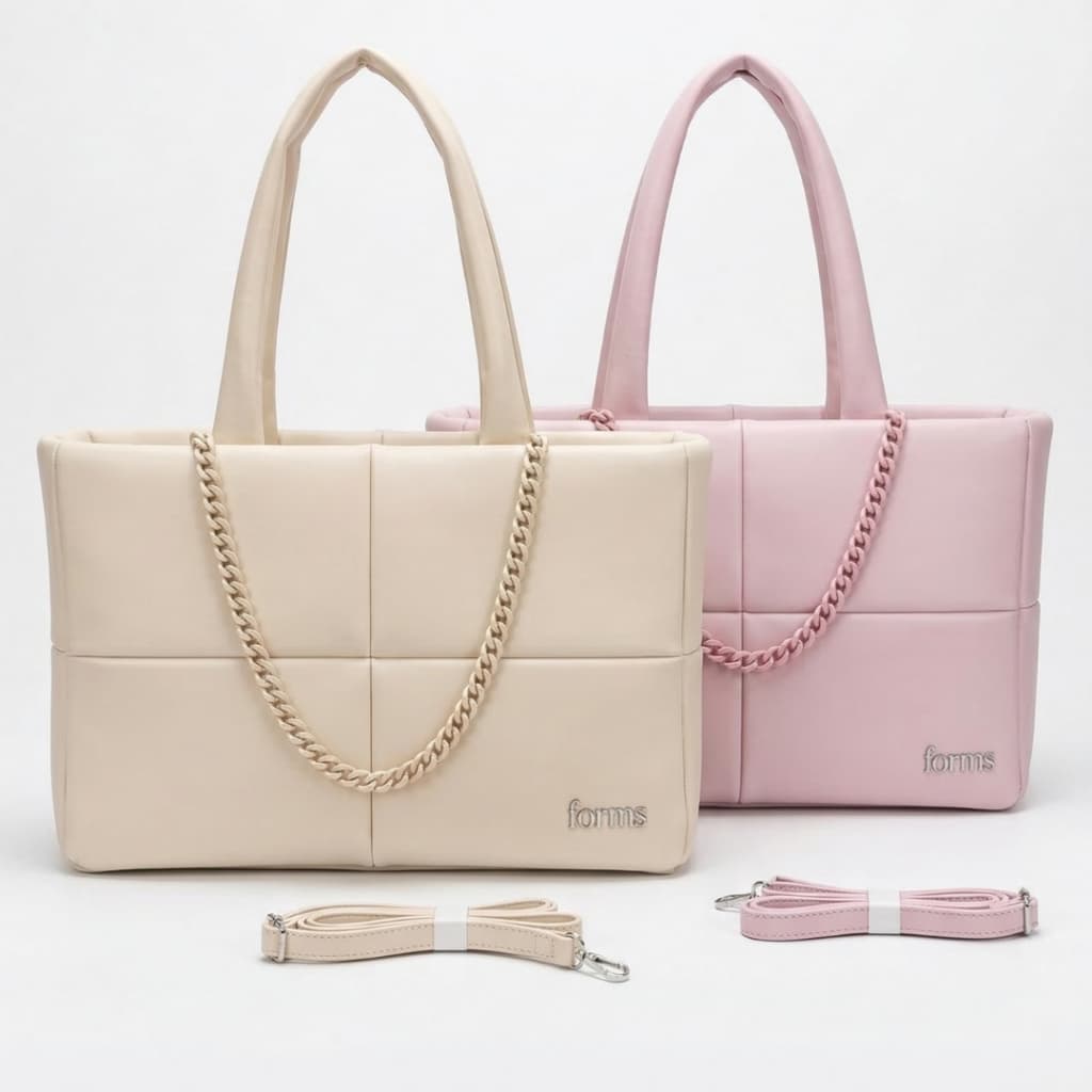 Bolsa Forms Tote Grande, Design para uso diário