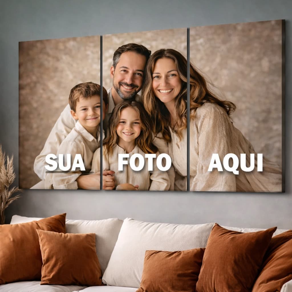 Quadro 3 peças personalizado 40x60