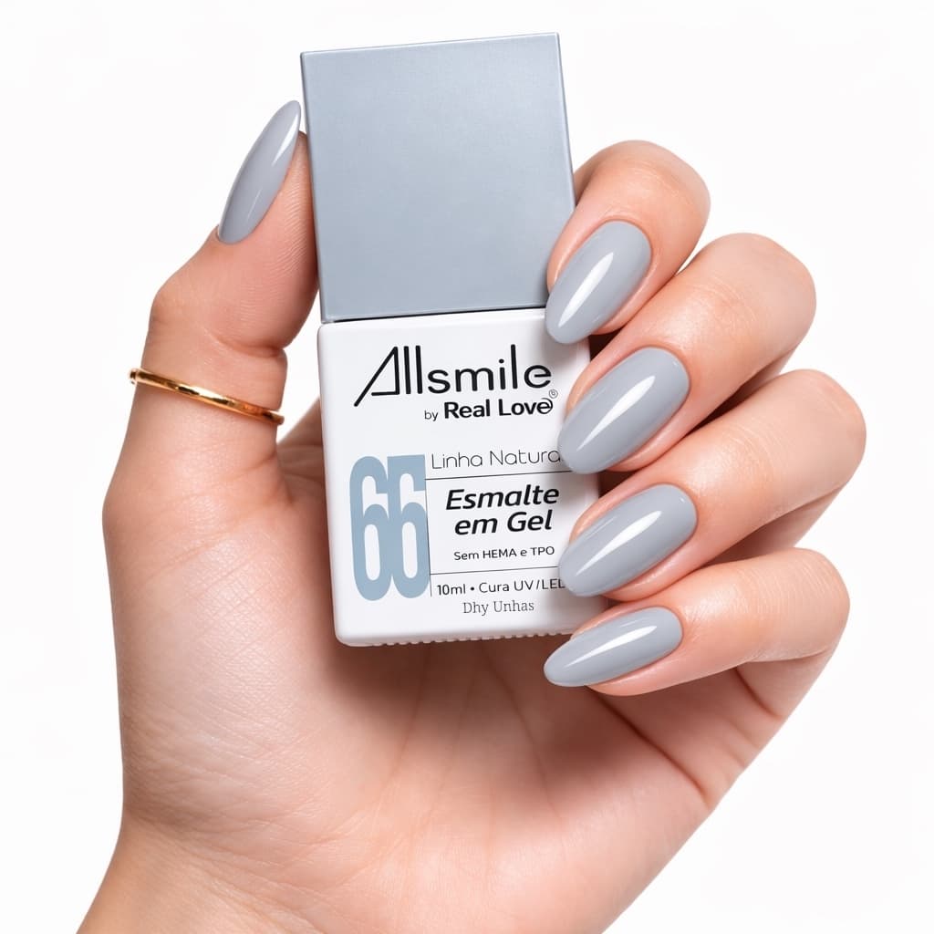 Esmalte em Gel Real Love AllSmile 10ml +60 Cores Sem HEMA UV LED