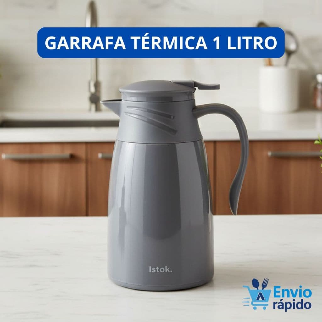 Garrafa Térmica Café 1 Litro Istok Roma Chá Água Mantem Quente - Sortido