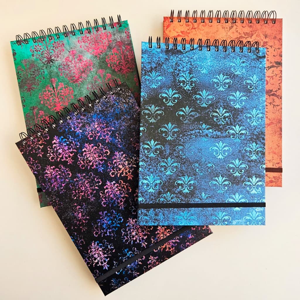 Caderno Sketchbook Desenho e Aquarela A4 27x19cm - 120g, 240g, 300g Damasco/Barroco