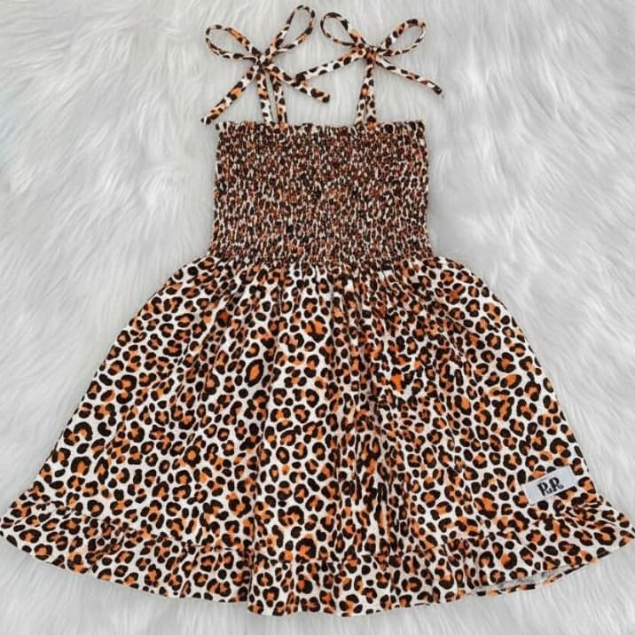 Vestido de Alcinha Em Elastex Menina Infantil Bebê Verão Passeio