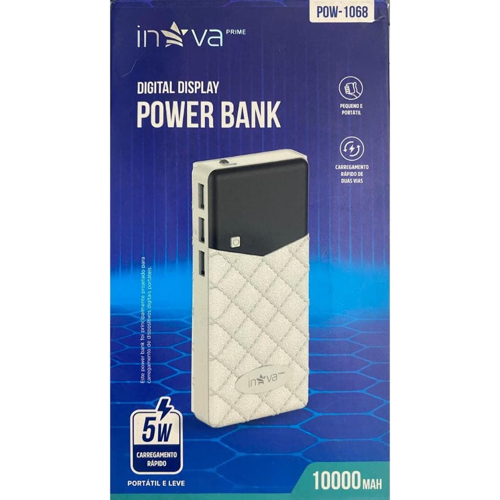 Carregador Portátil 10.000Mah bateria Externa Original Inova