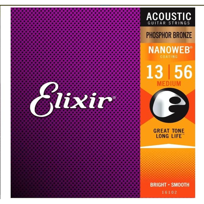 Encordoamento Elixir Violao Aço 013 Nanoweb 16102 Bronze