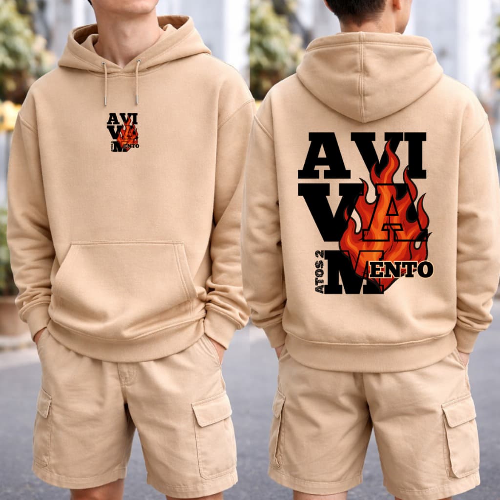 Moletom Canguru Blusa De Frio Flanelado Estampa Cristã Religiosa Bibilico Gospel Capuz Bolso