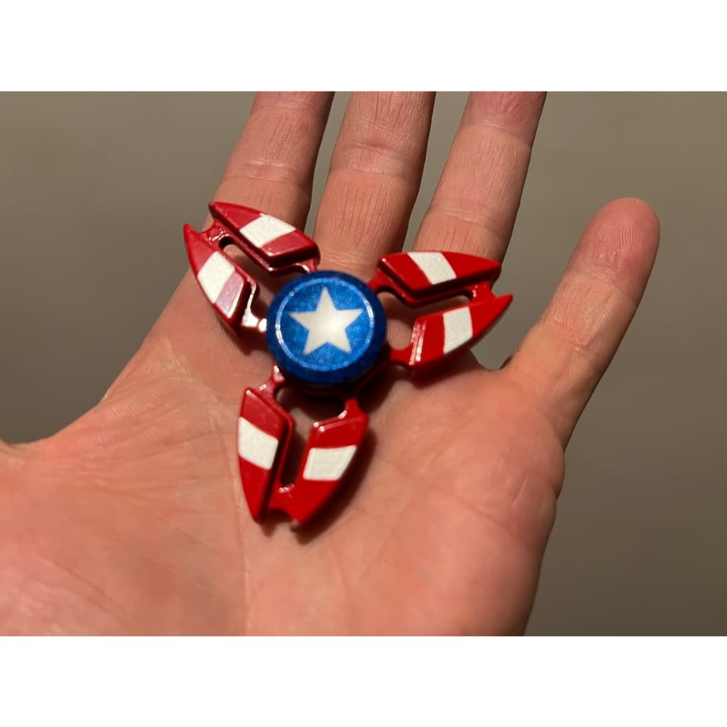 Hand spinner Capitão América fidget handspiiner de metal Vingadores