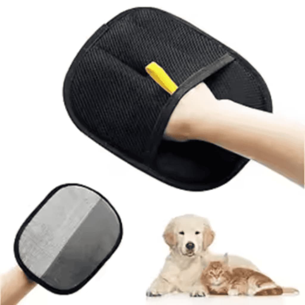 Luva Removedora de Pelos Pet Reutilizável Prática e Fácil Remove Pelos de Sofá Roupas e Estofados