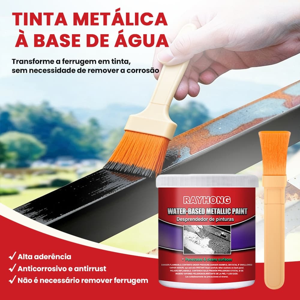Chibel 300ml Tinta De Ferrugem, Pasta Removedor PimerA Base De Agua, Protecao Corosao Prova Para Carro Soprad