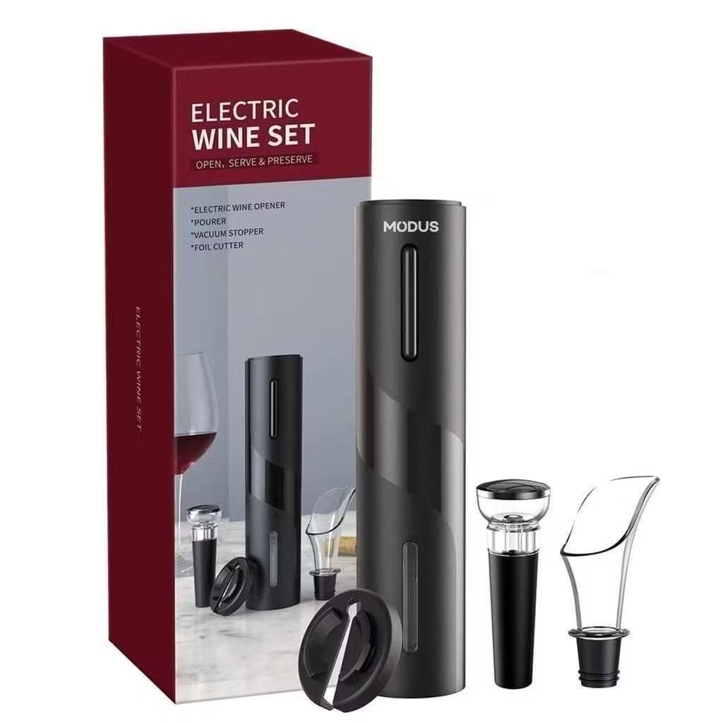 Kit Abridor Saca Rolhas a Recarregável  COM Usb Garrafa De Vinho Automático abridor