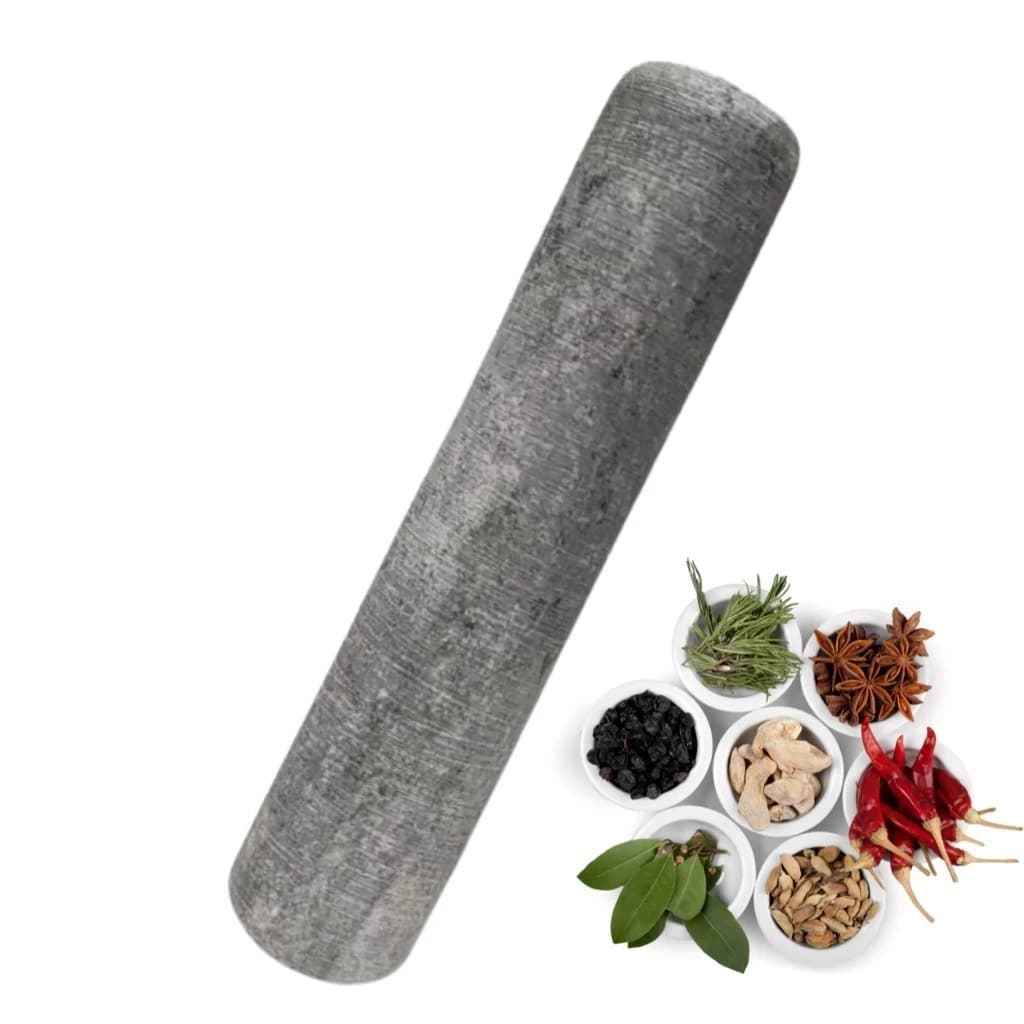 Mão Para Pilão De Pedra Sabão Socador De Pedra