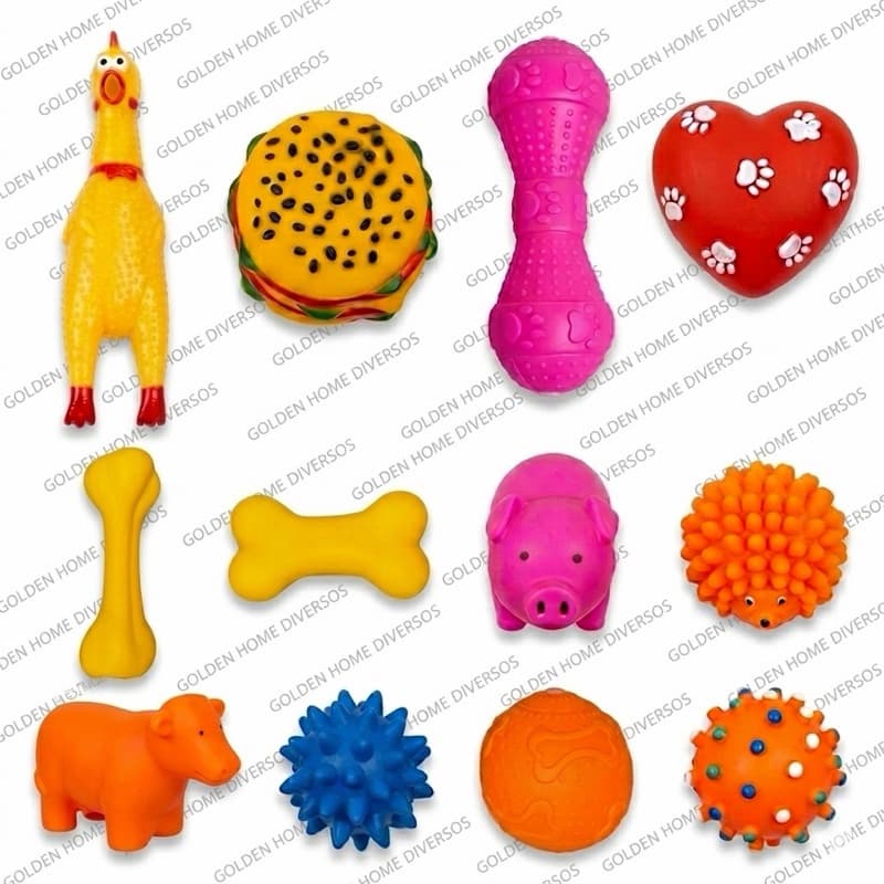 Brinquedos Pet Cachorro Anti Stress Alivia Gengiva Borracha Mordedor Cães Gatos Pequeno Porte Remove Placa Maciço