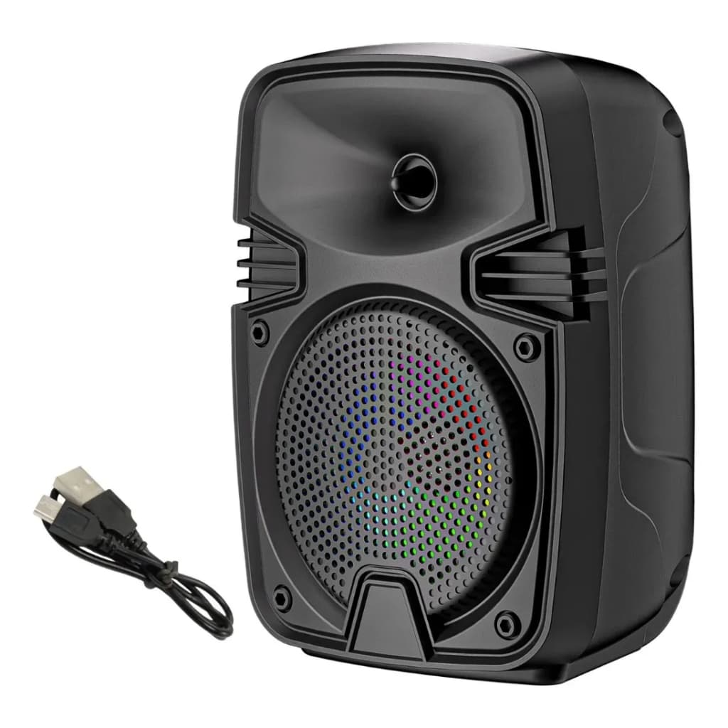 Caixa Caixinha De Som Bluetooth Pendrive Led 8w Zqs1382s - BAZZI